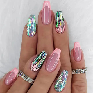  Vibrant Ballerina Nail Tips Set cashymart