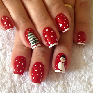  Holiday Glam Green Deer Nail Set cashymart