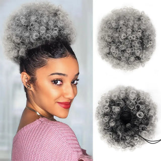  Synthetic Afro Puff Drawstring Ponytail Extension cashymart
