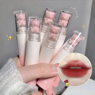  Cute Bear Matte Muse Lip Mud Long Lasting Lipgloss Velvet Mist cashymart