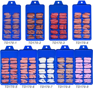  100pcs PINK Artificial Finger Nail Set cashymart