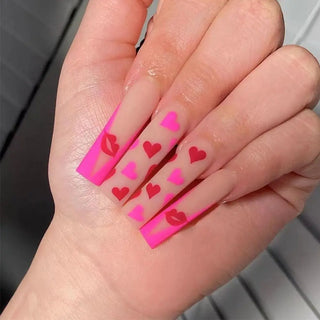  Glam Pink Cow Coffin Nails cashymart