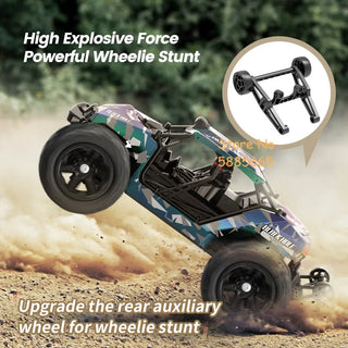  High-Speed 1:14 Brushless RC Off-Road Car with LED Lights & Waterproof Design cashymart