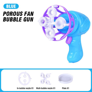  Summer Children's Electric Fan Bubble Gun Machine Water Toys cashymart