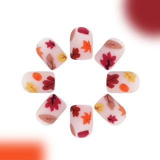  24 Pcs Autumn-Inspired Press-On Nails cashymart