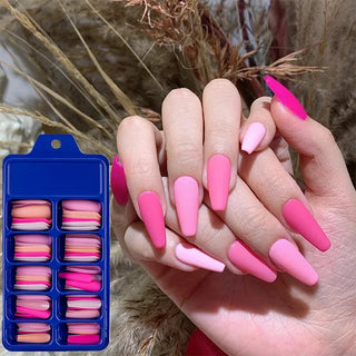  100pcs Matte Coffin False Nails cashymart