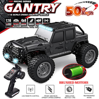  High-Speed 4WD Off-Road RC Monster Truck with LED Lights - 50KM/H cashymart