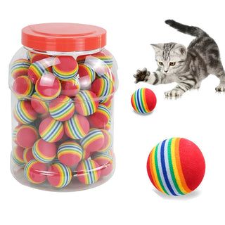  Vibrant EVA Cat & Dog Toy Ball - Interactive Chew & Play Rattle! cashymart