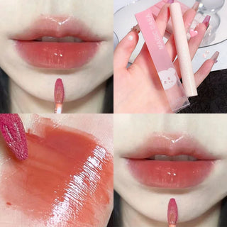  Mirror Water Lip Gloss Lasting Crystal Jelly Glaze Makeup cashymart