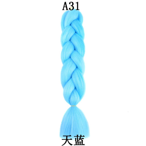 Extensiones de Cabello para Trenzar Sintético de 24 Pulgadas y 100g