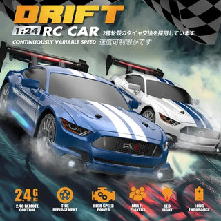  High-Speed 1:24 Remote Control Drift Car - Mustang AE86 Racing Toy cashymart