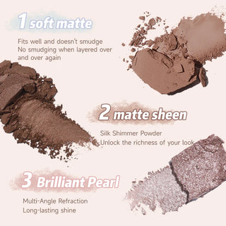  6 Color Earth Tone Eyeshadow Palette Waterproof cashymart