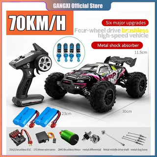  High-Speed 4x4 Remote Control Monster Truck with LED Lights cashymart