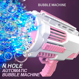  Bubble Gun Rocket Soap Bubble Machine N-Hole Electric Launcher cashymart