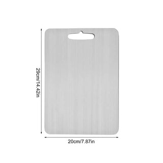 Titanium Cutting Boards for Kitchen, Stainless Steel Cutting Board, 304 Stainless Steel Double-Sided Food Grade Cutting Board