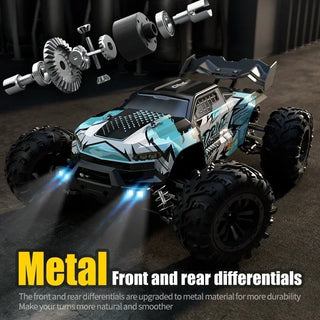  High-Speed 1:16 4WD LED Remote Control Off-Road Monster Truck cashymart