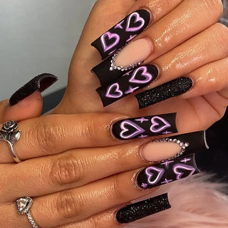  Glamorous Rhinestone-Studded Press-On Nails cashymart