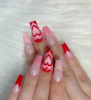  Glam Pink Cow Coffin Nails cashymart