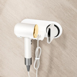 Drill-Free Hair Dryer Stand with Magnetic Ring