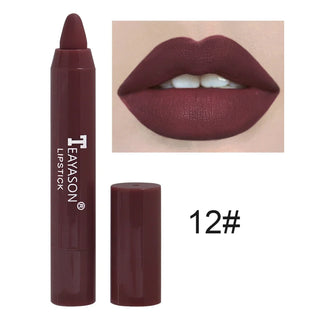  Nude Velvet Matte Lipstick Long Lasting Waterproof Color Rendering Non-stick Cup Lip Glaze Liner Pencil Woman Cosmetics cashymart