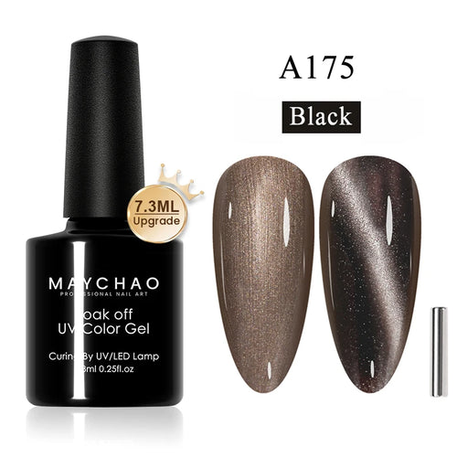 Maychao 12ml Cat Eye Gel Nail Polish Rainbow Effect