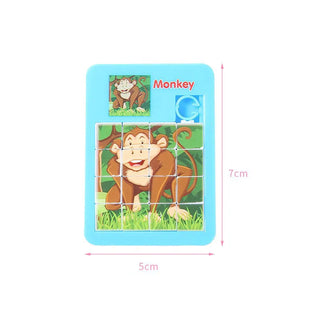  Cartoon Animal Sliding Puzzle Set cashymart