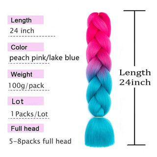  Ombre Jumbo Braiding Hair Extension 24 Inch cashymart