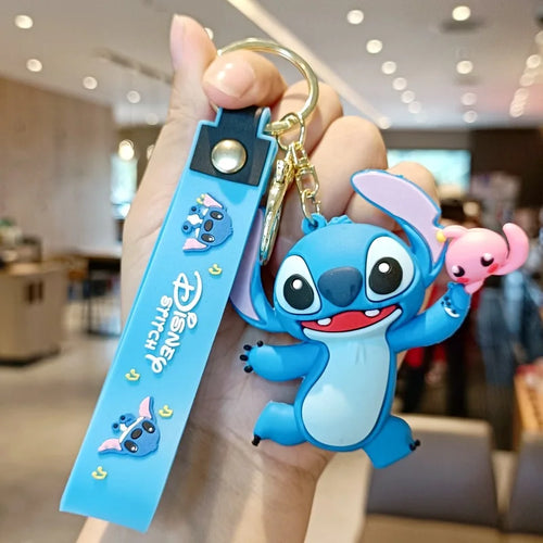 Anime Disney Keychain Mickey Minnie Lilo Stitch