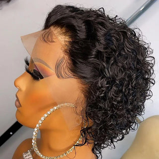  Pixie Cut Human Hair Lace Front Wig for Women cashymart