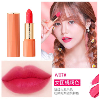  Orange Lipstick Waterproof Long Lasting Matte Velvet Tint cashymart