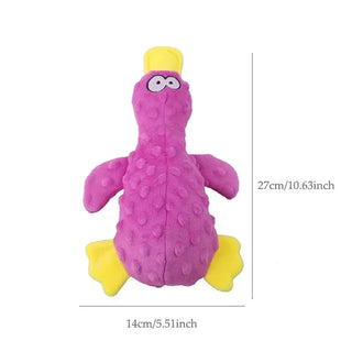  Squeaky Yellow Duck Plush Toy for Chewing and Interactive Fun cashymart