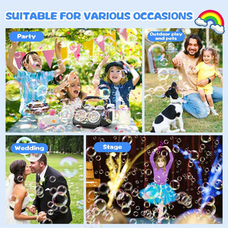  Handheld Automatic Bubble Machine for Outdoor Fun cashymart