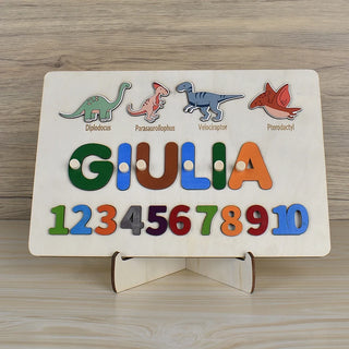  Puzzle Board Wooden Names cashymart