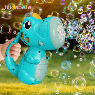  Dinosaur Bubble Machine Fun Music Light Bubble Maker Toy cashymart