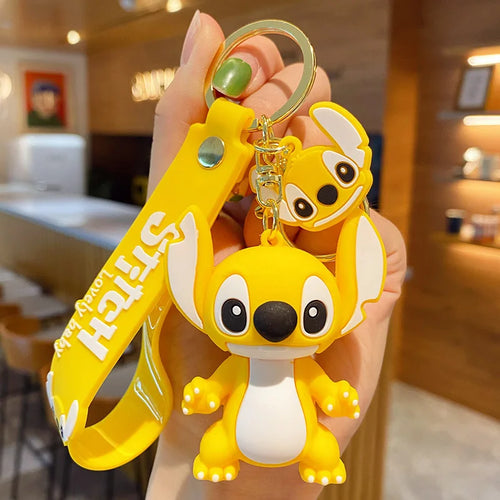 Anime Disney Keychain Mickey Minnie Lilo Stitch