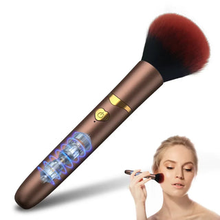  2 In 1 Electric Foundation Brush Vibration Makeup Tool cashymart