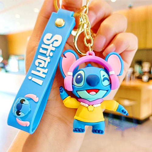Anime Disney Keychain Mickey Minnie Lilo Stitch
