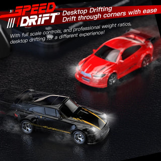  Mini 4WD Drift Car - 1/64 Scale Remote Control Racing Toy cashymart