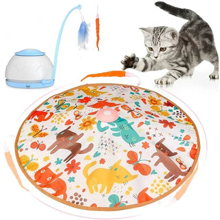  Interactive 360° Rotating Electric Cat Toy cashymart