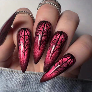  Bloodlust Glam: 24PCS Chilling Press-On Nails cashymart