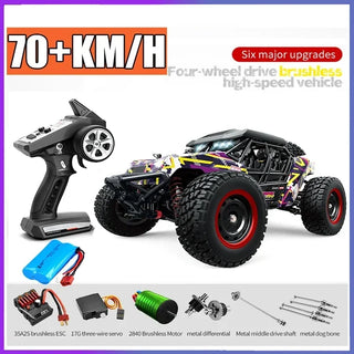  High-Speed 1/16 4WD Off-Road RC Car - 70KM/H Brushless Crawler Toy cashymart