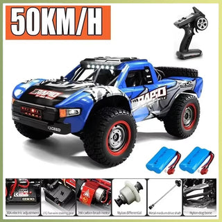  High-Speed JJRC Q130 1:16 4WD RC Car with Brushless Motor & Lights cashymart