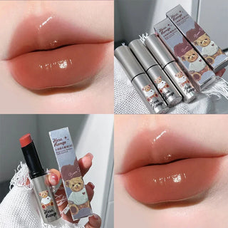  Water Mirror Solid Lip Gloss Lipstick Long Lasting Moisturizing Nude Lip Tint cashymart