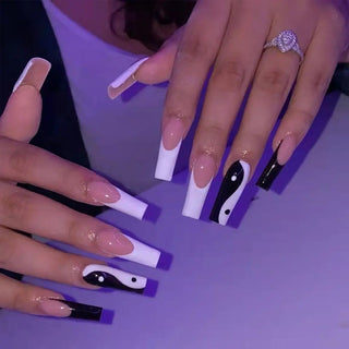  Glam Pink Cow Coffin Nails cashymart