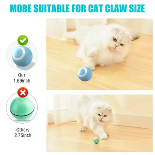  Smart 360° Rotating Cat & Dog Toy Ball cashymart