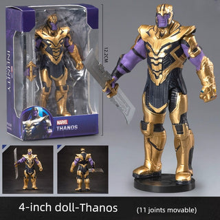  Marvel Avengers Iron Man, Spider-Man & Thanos Action Figures cashymart