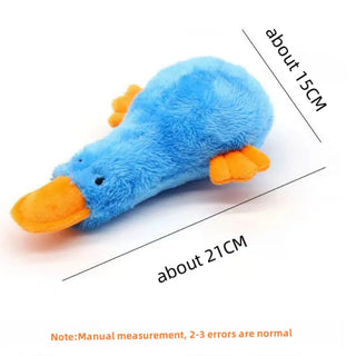  Squeaky Yellow Duck Plush Toy for Chewing and Interactive Fun cashymart