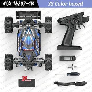  High-Speed Brushless 4WD RC Pickup - MJX 1/16 Off-Road Adventure cashymart