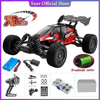  High-Speed 1:16 4WD LED Remote Control Off-Road Monster Truck cashymart