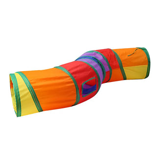  Cat Tunnel with Peek Hole & Toy Ball Fun cashymart